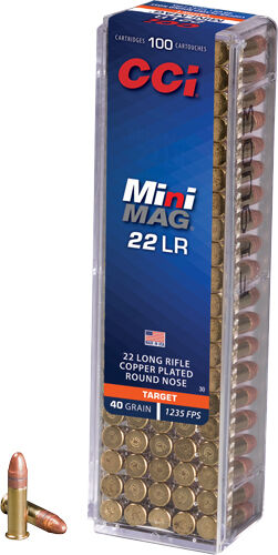 CCI MINI-MAG 22LR 40GR LEAD-RN 1235FPS 100RD