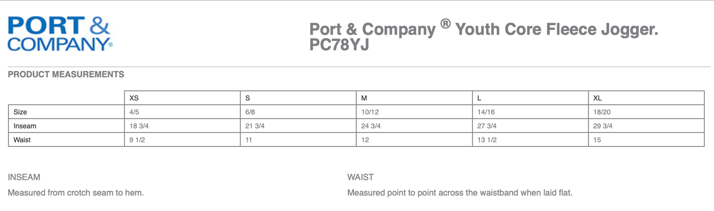 Port & Company ® Youth Core Fleece Jogger